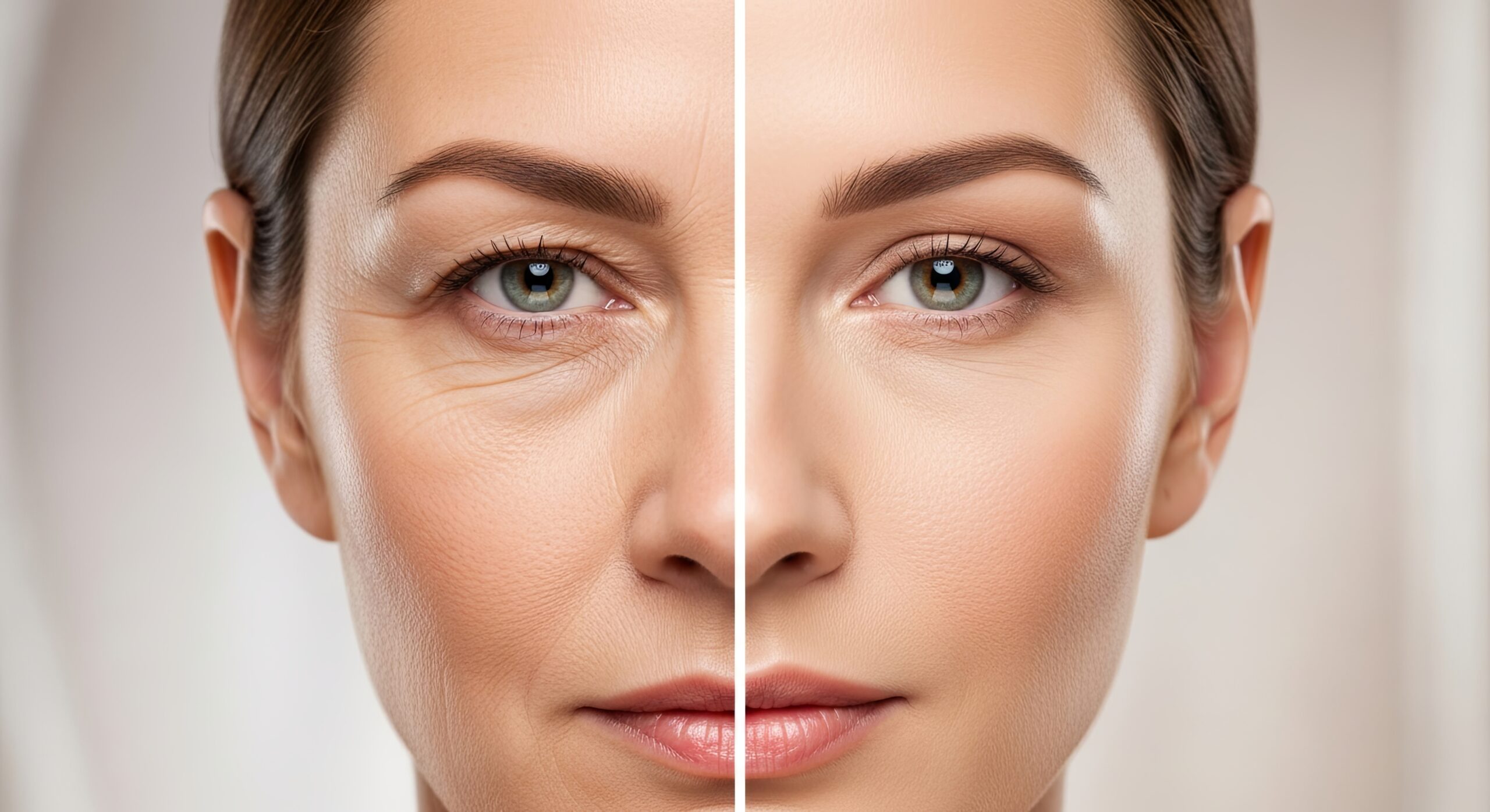 Before and after facial rejuvenation - aesthetic surgery in Istanbul
